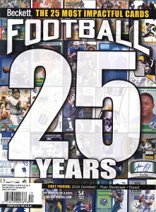 BECKETT FOOTBALL #287 DECEMBER 2014