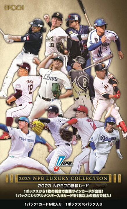 楽天市場】EPOCH 2023 NPB プロ野球カード LUXURY COLLECTION BOX 