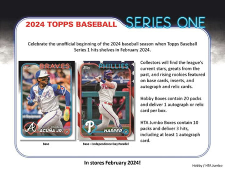 楽天市場】MLB 2024 TOPPS SERIES 1 JUMBO BOX : トレカショップ二木