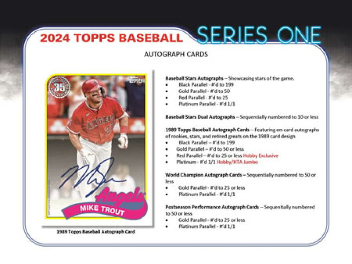 楽天市場】MLB 2024 TOPPS SERIES 1 JUMBO BOX : トレカショップ二木