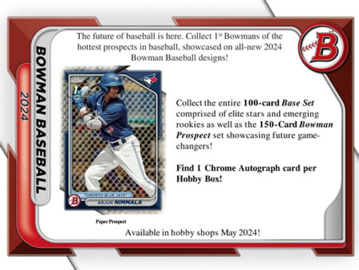 楽天市場】MLB 2024 TOPPS BOWMAN HOBBY BOX : トレカショップ二木