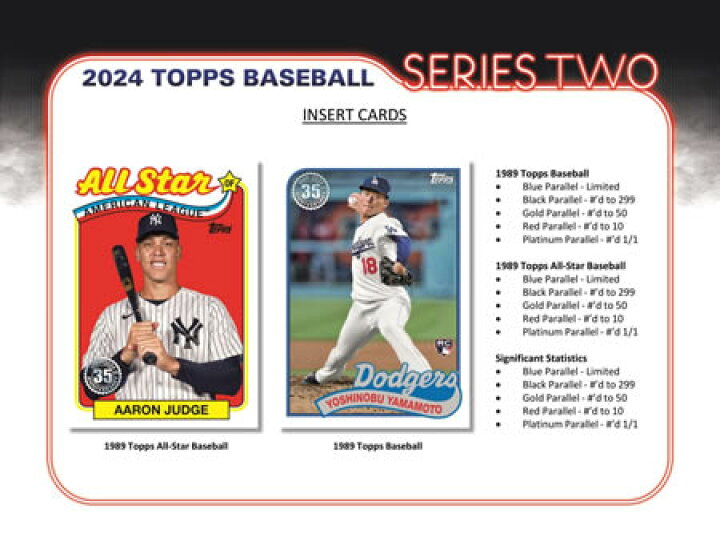 楽天市場】MLB 2024 TOPPS SERIES 2 BASEBALL JUMBO BOX（送料無料 