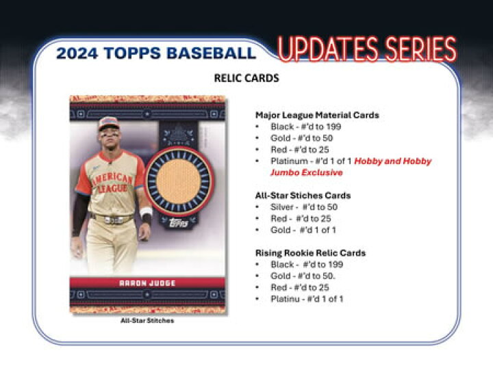 楽天市場】MLB 2024 TOPPS UPDATE SERIES JUMBO BOX : トレカショップ二木