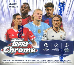2023-24 TOPPS CHROME UEFA CLUB COMPETITIONS JUMBO BOX