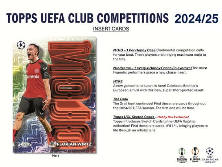 楽天市場】SOCCER 2024-25 TOPPS UEFA CLUB COMPETITION HOBBY BOX 
