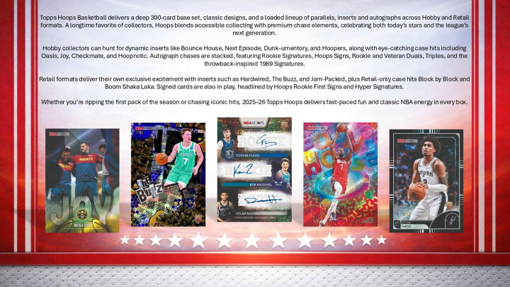 楽天市場】NBA 2025-26 TOPPS HOOPS JUMBO BOX（送料無料） : トレカ 