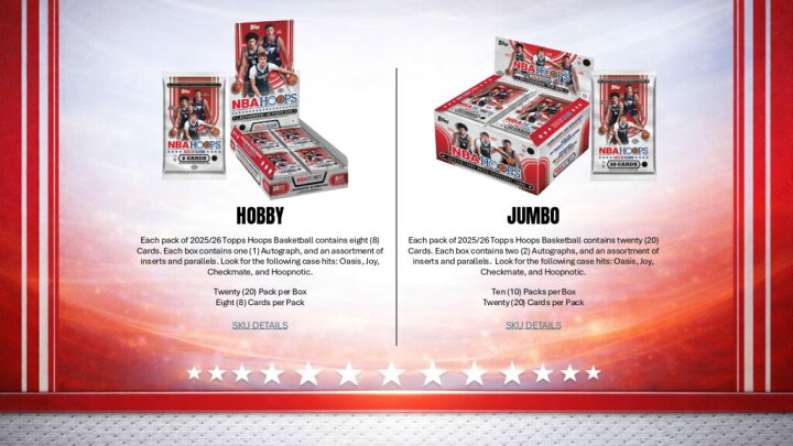 楽天市場】NBA 2025-26 TOPPS HOOPS JUMBO BOX（送料無料） : トレカ 