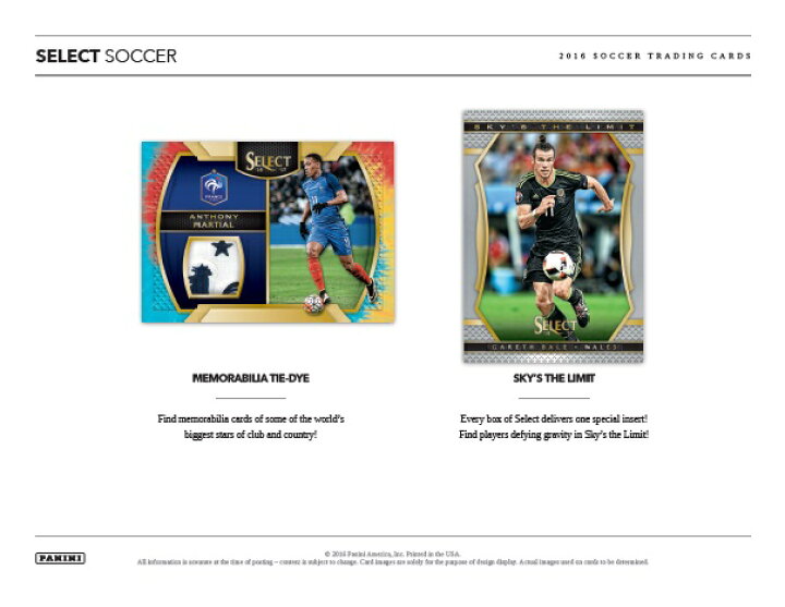 楽天市場】2016/17 PANINI SELECT SOCCER BOX（送料無料） : トレカ 