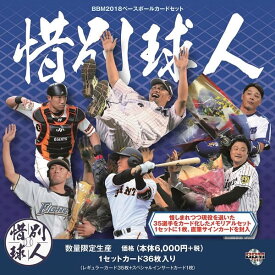 BBM 2018 ベースボールカードセット 「惜別球人」（送料無料）