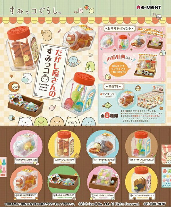 楽天市場】リーメント サンエックス すみっコぐらし だがし屋さんの 