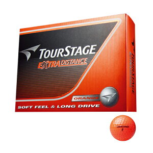 ブリヂストン(BRIDGESTONE_GOLF) ツアーステージ EXTRA DISTANCEボール オレンジ 1ダース TEOX