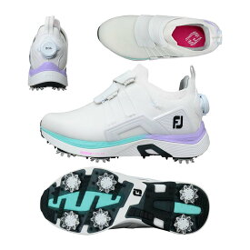 フットジョイ（FOOTJOY） FJ ハイパーフレックス Boa ソフトスパイクレディースシューズ 98170 ホワイト/パープル 2023