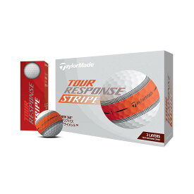 テーラーメイド（TaylorMade） ツアーレスポンス ストライプ ボール オレンジ 1ダース M1800401 2024