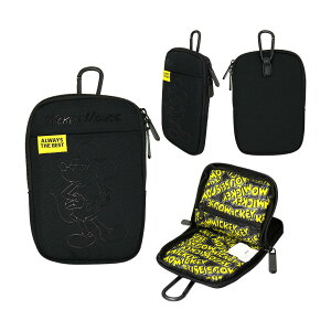 ̑uh Disney BLACK MICKY GOLF FLAT POUCH XYMG4FE1 2024