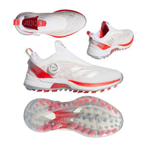 アディダス(Adidas) アディゼロ ZG25 Boa レディース スパイクレスシューズ IH9893 ホワイト/シルバー/レッド 2025
