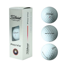 タイトリスト Titleist Pro V1x ボール (ローナンバー) ホワイト 1スリーブ(3個入) 2025