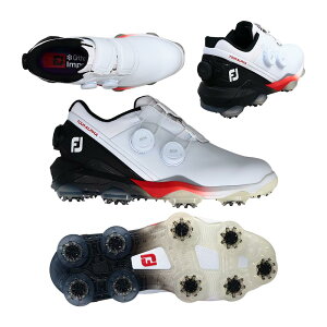 �t�b�g�W���C FOOTJOY �c�A�[�A���t�@ �g���v�� Boa �\�t�g�X�p�C�N�V���[�Y 55567 �z���C�g/�u���b�N 2026