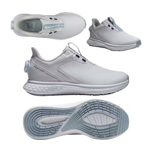 �t�b�g�W���C FOOTJOY FJ �p���X Boa �\�t�g�X�p�C�N���f�B�[�X�V���[�Y 93850 �z���C�g/�u���[ 2026