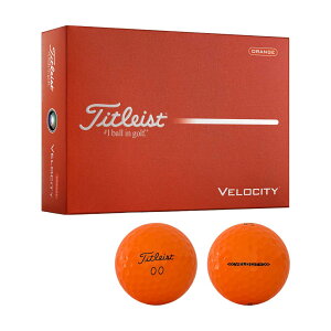 �^�C�g���X�g Titleist VELOCITY �{�[�� �I�����W 1�_�[�X 2026