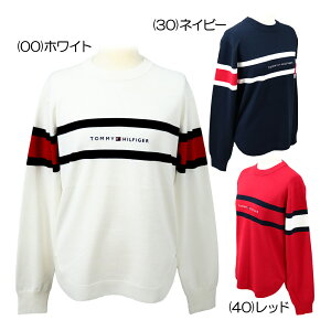 トミーヒルフィガー(Tommy_Hilfiger) フロントロゴ クルーネックニット THLA566 レディースウェア 25 秋冬モデル