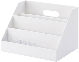 ライクイット (like-it) 収納ケース オーガナイザー スリム 約幅26×奥18.5×高18.2cm オールホワイト (不透明) 送料 無料