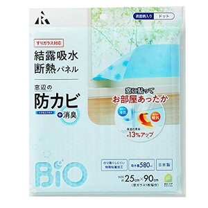 アール【結露テープ】【両面柄入り】【バイオ配合】 H-321 バイオ結露吸水断熱パネル すりガラス対応 ドット 25×90 送料 無料
