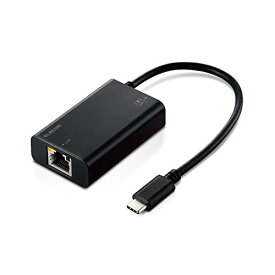 エレコム 有線LANアダプター USBタイプC（3.1Gen1） Power Delivery3.0対応 最大供給電力100W ブラッ 送料　無料