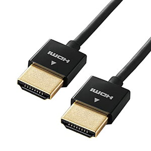 �G���R�� HDMI �P�[�u�� 1.5m 4K×2K�Ή� �X�[�p�[�X���� �u���b�N CAC-HD14SS15BK �����@����