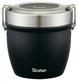 スケーター(Skater) 抗菌 保温弁当箱 丼型 ステンレス 弁当箱 550ml ブラック STLBD6AG-A 送料　無料