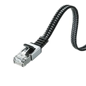 �T�����T�v���C LAN�P�[�u�� CAT6A ���b�V���t���b�g ���^���R�l�N�^ 10Gbps/500MHz �M�K�r�b�g �C�[�T�l�b�g�P�[ �����@����