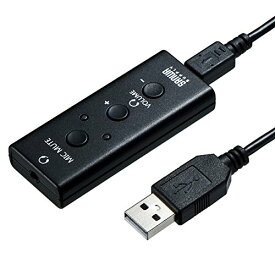 サンワサプライ USBオーディオ変換アダプタ(4極ヘッドセット用) MM-ADUSB4 送料　無料