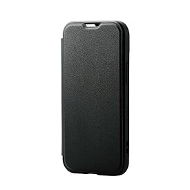 エレコム iPhone 13 mini ハイブリッドケース 耐衝撃 TOUGH SLIM 360度保護 フラップ ブラック PM-A2 送料　無料