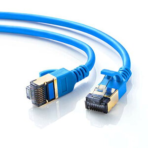 TTvC CAT8 ׌aLANP[u(1m) 40Gbps/2000MHz RJ45 c܂h~ u[ KB-T8SL-0 @