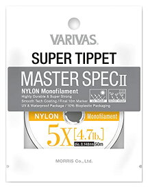 VARIVAS(バリバス) スーパーティペット マスタースペックII ナイロン 5X 50m 4.7LB ナチュラル 送料　無料