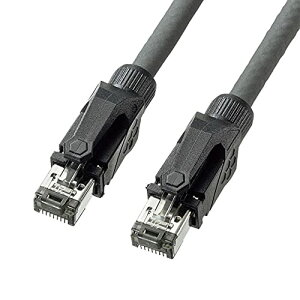 TTvC CAT6A STP LANP[u(1m) 10Gbps/500MHz RJ45 c܂h~ O[ KB-T6AS @