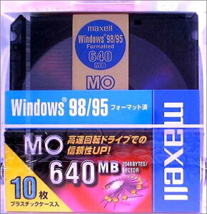 maxell f[^p 3.5^MO 640MB WindowstH[}bg 10pbN MA-M640.WIN.B10P @