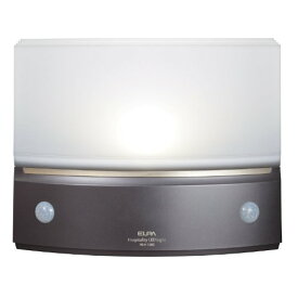エルパ (ELPA) もてなしライト・据置(薄) LEDライト 間接照明 ナイトライト 電池式 ダークブラウン HLH-1203(DB 送料　無料