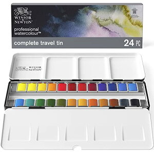 Winsor & Newton ウィンザー&ニュートン 水彩絵具 ウィンザー&ニュートン プロフェッショナル ウォーターカラー 24色 送料 無料