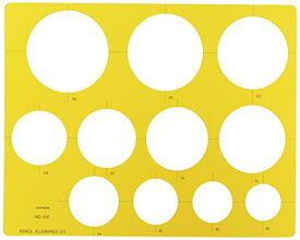 ウチダ製図器(Uchidaseizuki) ウチダ テンプレート No.106 円定規 1-843-0106 送料　無料