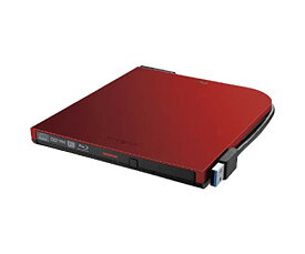 バッファロー BRXL-PTV6U3-RDA USB3.2（Gen1）対応 ポータブルBDドライブ 書込みソフト添付 レッド 送料　無料