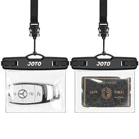 防水キーケース 2点セット JOTO IPX8 水深8m 車キー コイン 収納付き ネックストラップ