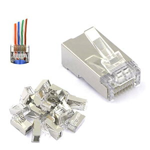 ђʎ RJ45RlN^ CAT6 CAT5E CAT5 V[ht h~ zȒP STP/UTPΉ 25Zbg