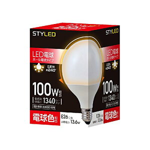 �X�^�C���h LED�d�� ��ʓd���E�{�[���d���` �������a26mm 100W�`���� �d���F����13.6W�E1340���[���� G9595mm�a HD