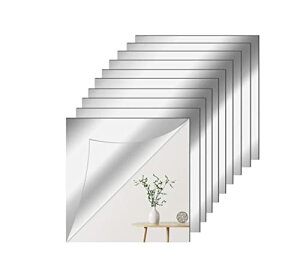 10枚セット貼る鏡 全身 割れない鏡ミラー アクリル 飛散防止 DY鏡壁に貼る鏡 全身鏡 姿見鏡 壁掛け ミラー 壁掛け 浴室 15*15cm