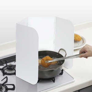 使うときだけレンジガード 油ハネガード コンパクトレンジガード Hレンジも適用 4枚パネル 油はねを防止 揚げ物ガード 天ぷらガード コンロガー