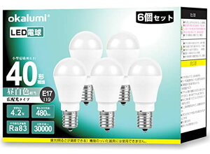 okalumi Dd E17 40W` ~jNvg` F 480lm F ~jv`d fMގ{HΉ ^d^Cv