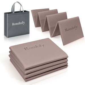 Rondofy ヨガマット 折りたたみ 6mm トレーニングマット 折り畳み 持ち運びに便利 エクササイズマット フィットネス ピラティス ヨガ