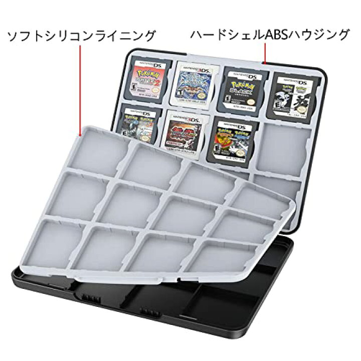 楽天市場】3DS／DS カードケース 4枚収納 カードプロテクター 持ち運び 