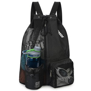 WANDF ジムサック ナップサック プールバッグ シューズ収納 バスケットボール用バッグ 撥水 軽量 水泳 部活 運動 旅行