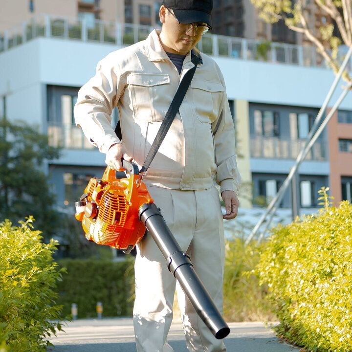 楽天市場】エンジン式 ブロワー 強力 ハイパワー 落ち葉集め 掃除機 